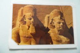 Cartolina Viaggiata "ABOU SIMBEL" 1995 - Tempel Von Abu Simbel