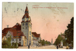 Allemagne--LEIPZIG --1906--Pfaffendorfer Strasse Mit Zoologischem Garten (petite Animation).colorisée ...timbre...cachet - Leipzig