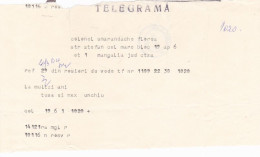 TELEGRAPH, TELEGRAMME SENT FROM ROSIORII DE VEDE TO MANGALIA, 1980, ROMANIA - Telegraaf
