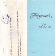 TELEGRAPH, SANTA CLAUS, CHILDREN, CHRISTMAS TREE, LUXURY TELEGRAMME SENT FROM CONSTANTA TO MANGALIA, 1976, ROMANIA - Telégrafos