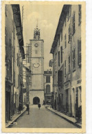 D 83.  BESSE SUR ISSOLE. L HORLOGE ET LA GRANDE RUE.  CARTE ECRITE - Besse-sur-Issole