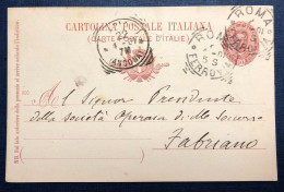 Italie, Entier-Carte De Rome 21.4.1901 - (N736) - Postwaardestukken