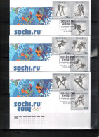 Russia 2014 Olympic Games Sochi - Winter Olympic Sports FDC - Winter 2014: Sotchi