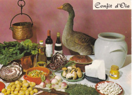 Carte  Champignon Recette Confit D' Oie, Très Bon état Voir Les Scans - Champignons