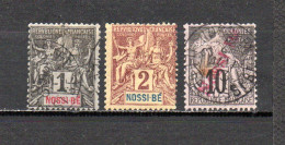 Nossi-Be   1894  .-   Y&T  Nº   27/28-31   ( A ) - Gebraucht