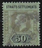 Straits Settlements        .   SG    .   209 B   .  Emerald  Back      .     O      .    Cancelled - Straits Settlements