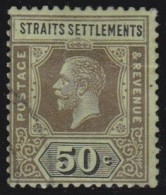 Straits Settlements        .   SG    .   209 C  .   Die II     .     O      .    Cancelled - Straits Settlements