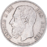 Monnaie, Belgique, Leopold II, 5 Francs, 5 Frank, 1870, Bruxelles, TB, Argent - 5 Frank