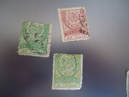 TURKEY   OTTOMAN USED  3  STAMPS  1876 - Otros & Sin Clasificación