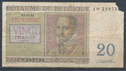 °°° BELGIO BELGIUM 20 FRANCS 1950 °°° - 20 Francs