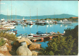 Porto Rotondo (Olbia) Il Porto, Molo E Pontile Con Yachts Ormeggiati, The Port, Pier And Jetty With Moored Yachts - Olbia