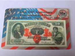 UNITED STATES USA AMERIKA / 5 MINUTES       / MONEY BANKNOTE / COINSHOW/COINSON CARD / MINT   **13218** - Amerivox