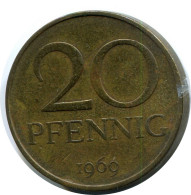 20 PFENNIG 1969 DDR EAST GERMANY Coin #DB101.U - 20 Pfennig