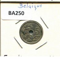 5 CENTIMES 1920 FRENCH Text BÉLGICA BELGIUM Moneda #BA250.E - 5 Cent