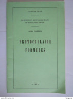 Boekje 1968 Protocolaire Formulieren Dienst Van Het Protocol Ministerie Van Buitenlandse Zaken En Buitenlandse Handel - Pratique