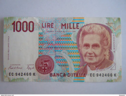 Italia Italie 1000 Lire Montesori EC 942464 K N'a Pas Circulé - 1.000 Lire