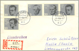 Bund Mischfr.aus Bl.3 E-Brief  -16-7220 - 1959-1980