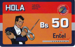 TARJETA DE BOLIVIA DE Bs 50 DE ENTEL - CLUB HOLA - 1 PUNTO - Bolivie