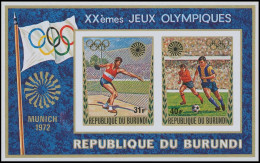 BL59A** (510C/D) - Jeux Olympiques De Munich / Olympische Spelen In Munchen / Olympische Spielen München - BURUNDI - Ongebruikt