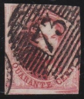 Belgie  .   OBP    .    12    (2 Scans)  .   Papier  Mince       .     O        .    Gestempeld     .   /   .   Oblitéré - 1858-1862 Medaillen (9/12)