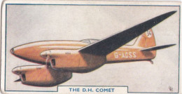 7 De Haviland Comet - Aircraft Series 1938 - Godfrey Phillips Cigarette Card - Original - Military - Travel - Phillips / BDV