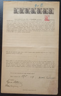 Kingdom Of Yugoslavia - Court Document, Franked With SHS Stamps Of Croatia Instead Of Revenue Stamps. - Lettres & Documents