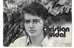 Christian Vidal (1950-  ). Dédicacée - Dédicacées