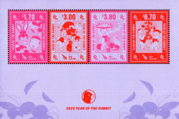 New Zealand - 2023 - Lunar Year Of The Rabbit - Mint Stamp Sheetlet - Unused Stamps