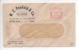 Australia Advertising Cover 1947 Meter Marks (c109) - Lettres & Documents