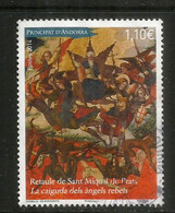 La Chute Des Anges Rebelles.Retable De La Chapelle Romane:  Sant Michel De Prats (Canillo) Timbre Oblitéré 1 ère Qualitè - Used Stamps