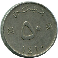 50 BAISA 1990 OMÁN OMAN Islámico Moneda #AP487.E - Oman