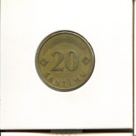 20 SANTIMU 1992 LETTONIE LATVIA Pièce #AR672.F - Lettland