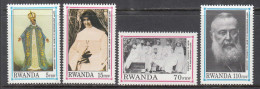 1992 Rwanda Cardinal Lavigerie Complete Set Of 4 MNH  **DIFFICULT** - Ongebruikt