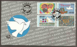 South Africa RSA - 1994 - Peace Campaign Childrens Paintings Birds Doves - Lettres & Documents