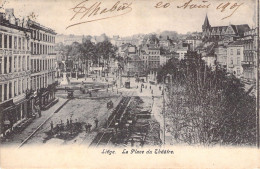 BELGIQUE - Liège - La Place Du Théâtre - Carte Postale Ancienne - Other & Unclassified