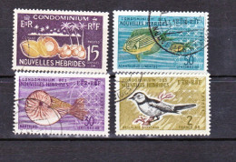 Nouvelles Hébrides 203/206 Divers Faune Flore Oblitéré Used Cote 15.5 - Used Stamps