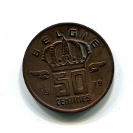 50 CENTIMES 1979 DUTCH Text BELGIUM Coin #BB393.U - 50 Cent