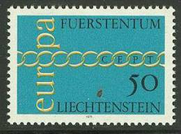 LIECHTENSTEIN  1971 EUROPA CEPT  MNH - 1971