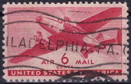 Etats-Unis (Poste Aérienne) YT PA26 Mi 500A Sn C25 Année 1941 (Used °) Avion - 2a. 1941-1960 Usati