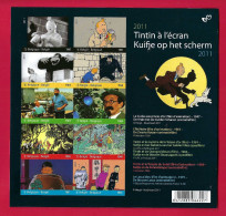 Belgique Bloc 192 ** Non Dentelé - Tintin à L'écran - 2011 Impeccable. - Andere & Zonder Classificatie