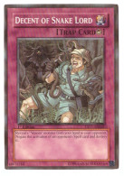 YU-GI-OH! • DECENT OF SNAKE LORD • TAEV-EN068 • TRAP CARD - Yu-Gi-Oh