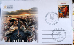 VATICANO 2023 COPPIA DI FDC, ANGELUS DI PAPA FRANCESCO, DOMENICA DELLE PALME - Covers & Documents