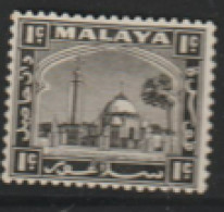 Malaysia  Selangor   1935    SG  68 1c Mounted Mint   - Selangor