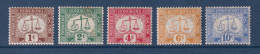 Hong Kong - Taxe - YT N° 1 à 5 * - Rousseur - Neuf Avec Charnière - 1924 - Postage Due