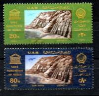 Ägypten 821 - 822 Canc Nubische Denkmäler UNESCO Felsentempel Abu Simbel - EGYPT / EGYPTE - Gebruikt
