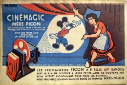 Buvard Ciné-Magic Mère Picon Circa 1950/Disney/Mickey - Cinéma & Théatre