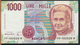 °°° ITALIA - 1000 LIRE MONTESSORI 26/11/1996 SERIE FF °°° - 1.000 Lire