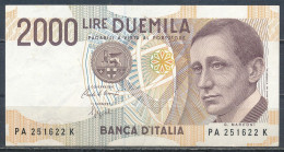 °°° ITALIA - 2000 LIRE G. MARCONI 24/10/1990 SERIE PA °°° - 1.000 Lire