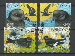 FÄRÖER Denmark FØROYAR 2005 Michel 530 - 533 MNH Naturschutz Sturmschwalben - Hirondelles