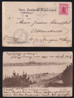 New Zealand 1906 Picture Postcard Aukland X ALTENSTADT Germany - Cartas & Documentos